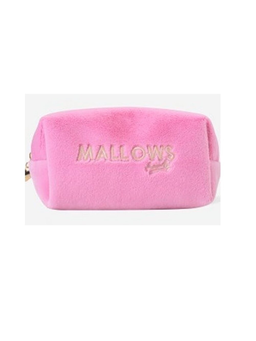 NWT ~ MALLOWS 🩷 FUZZY PLUSH BEAUTY BAG
